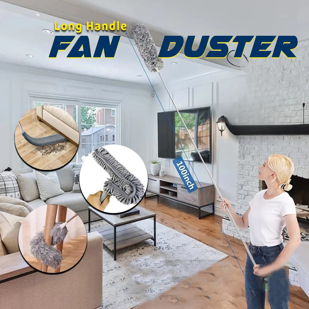 Extended Feather Duster Retractable Household Cleaning Ceiling Dust