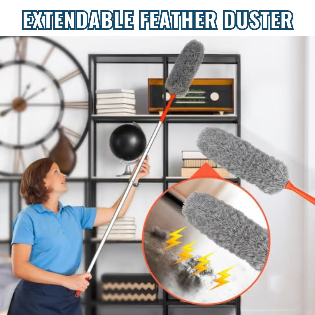 Extended Feather Duster Retractable Household Cleaning Ceiling Dust