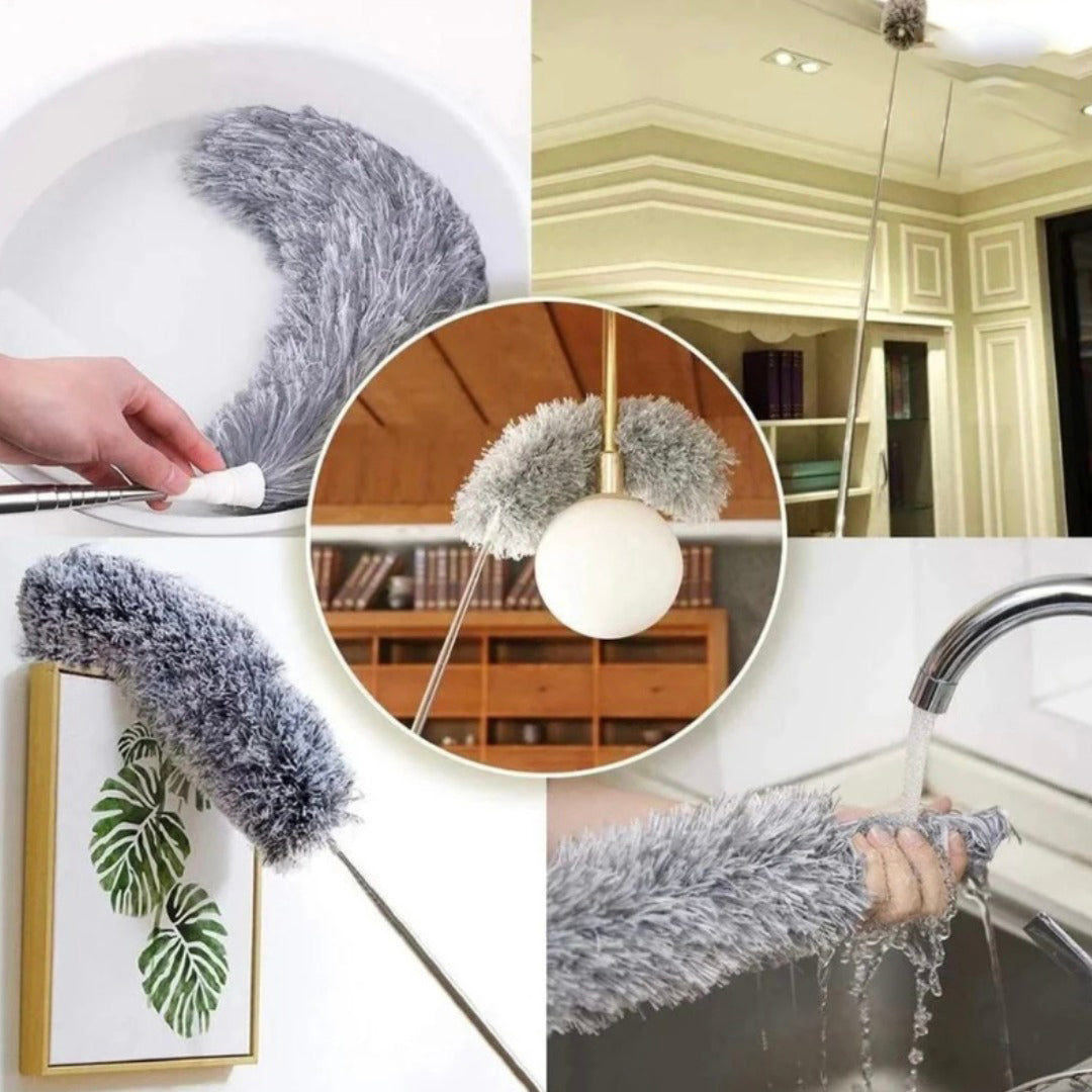 Extended Feather Duster Retractable Household Cleaning Ceiling Dust