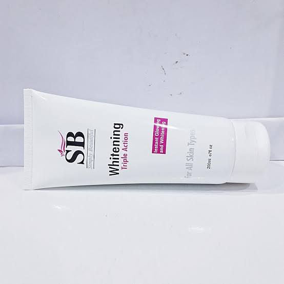 SB Whitening Face Wash Instant Glowing 200ML - Glowing Face Wash - Extra Boost Face Wash Cleanser