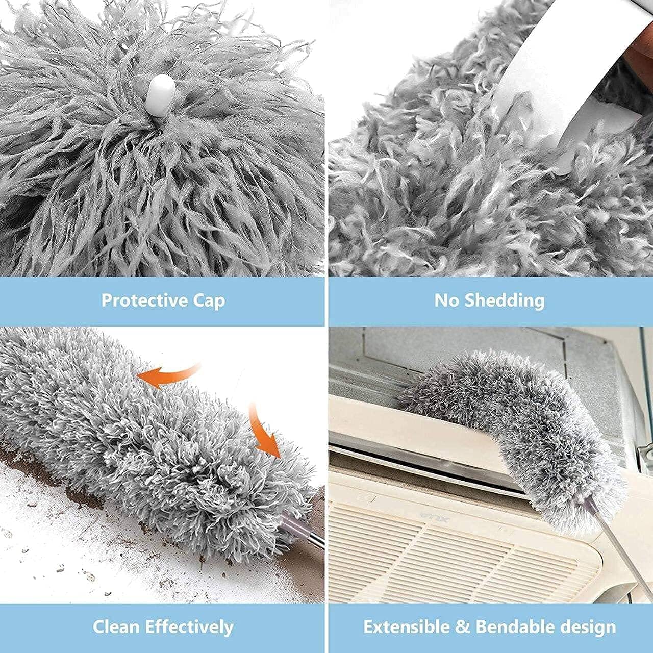 Extended Feather Duster Retractable Household Cleaning Ceiling Dust