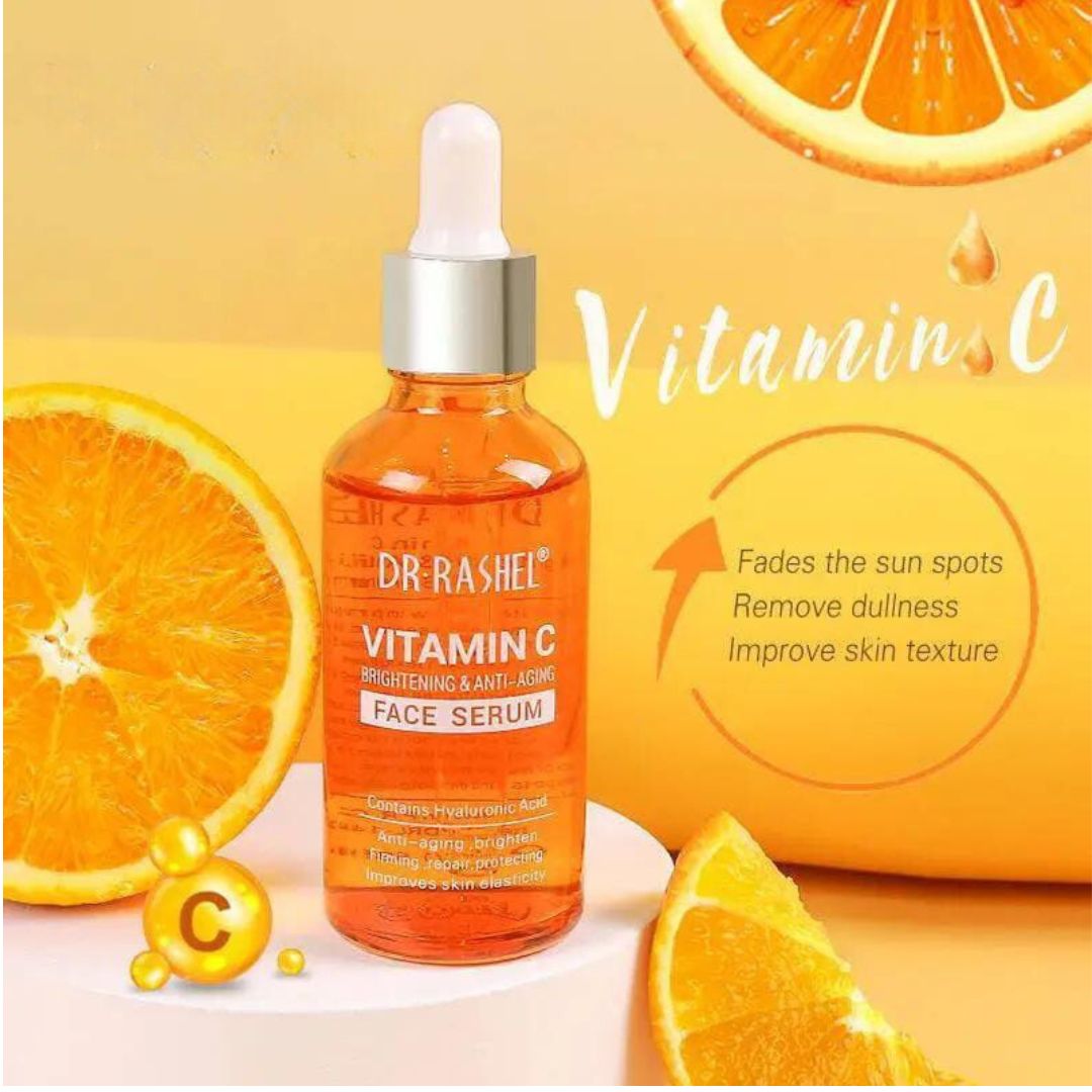 Dr-Rashel Vitamin C Face Serum 50ml | Brightening & Anti-Aging Serum | Skin Whiting Skin | Skincare Serum