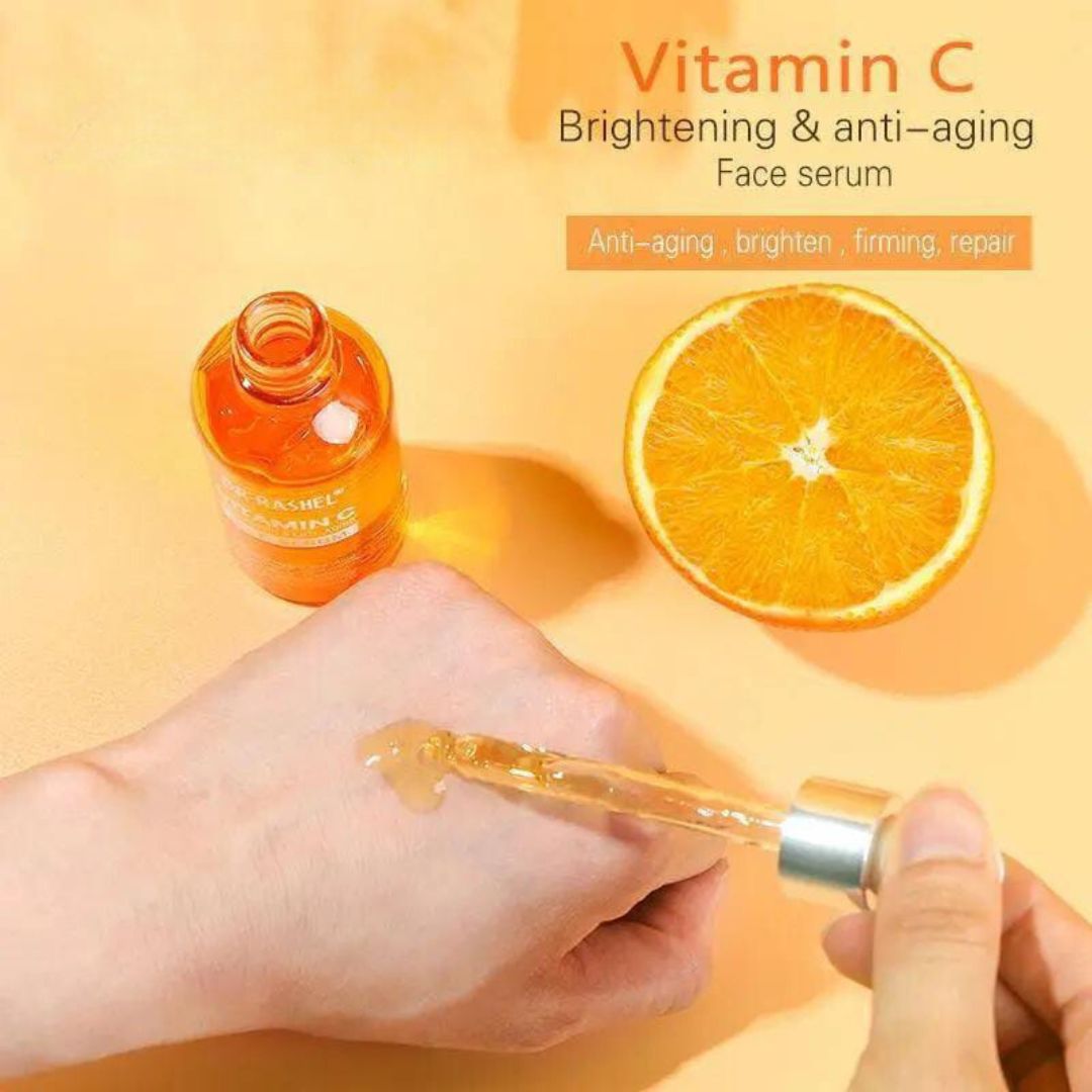 Dr-Rashel Vitamin C Face Serum 50ml | Brightening & Anti-Aging Serum | Skin Whiting Skin | Skincare Serum