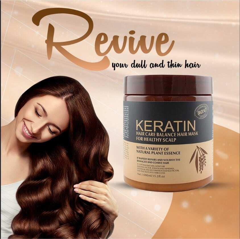 Brazil Nut Keratin Hair Mask & Keratin Hair Treatment for Healthy Scalp 500 ml