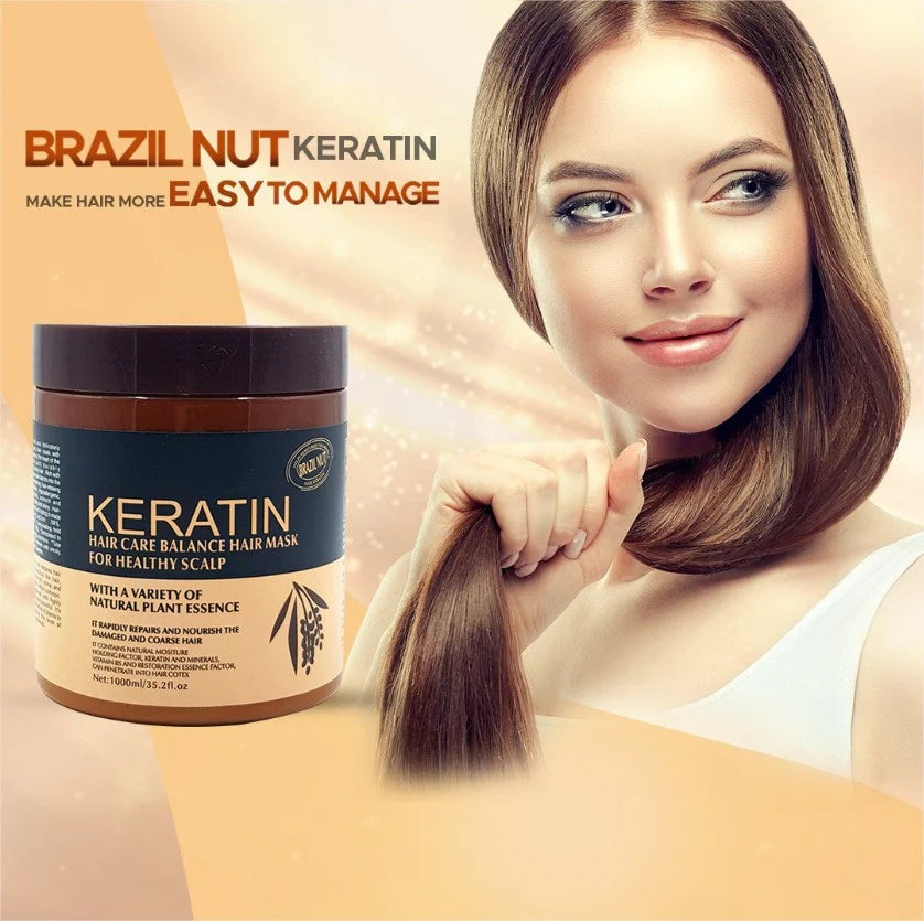 Brazil Nut Keratin Hair Mask & Keratin Hair Treatment for Healthy Scalp 500 ml